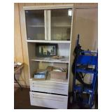 Wooden Wall unit w/ File drawer