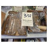 2 boxes of misc glassware