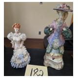 2 Bisque Lady figurines