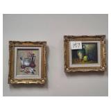 2 nice framed oil on canvas