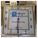 F&M  Advertising Clock....dont work