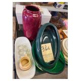 Salt dips,vase,and serving pcs