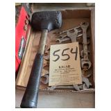 Mallet and wrenches
