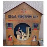 Rare Regal Homespun Ties Mechanical Advertising
