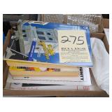 reference books and fax paper