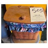 Longaberger Lidded Basket