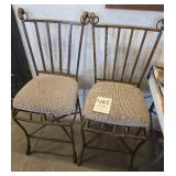 2 Heavy Metal Bar Stools