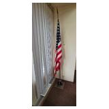 US Flag on Stand