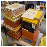 12 assorted Cigar boxes