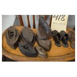 Sad Iron and shoe cobbler collection