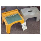 step stool and kids play desk