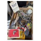 box lot of tools and misc