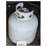 Empty propane tank