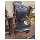 2 padded arm chairs