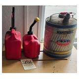 3 fuel cans