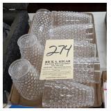 Plastic hobnail glasses