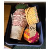 Large tote full of asst baskets