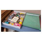 Paper Cutter and box of misc