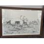 Marty Capron Ink Drawing 65" x 45" (VERY LARGE)