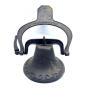 Cast Iron Bell, Complete - Bell 12" Across / 8"