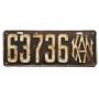 Antique 1916 Kansas License Plate