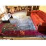 Huge Area Rug 11' x 17'- Floral Turquoise and