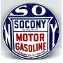 Standard Oil Socony Motor Gasoline Porcelain Sign