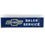 Chevrolet Sales and Service Glass Sign 24" x 6"