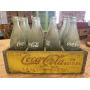 Yellow Coke Crate & (12) 26 Oz. BottlesFamily