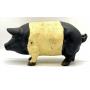 Large Cast Iron Pig Coin Bank 16.5" x 8.5"