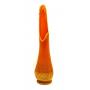 Vintage Orange Slag Glass Swung Vase 20"