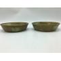(2) Frankoma Clay Bowls with Brands - 8.25"