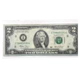 Series 2003 Two Dollar Note - back is blue