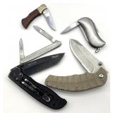 (5) Folding Knives 3ï¿½ Blade and Smaller