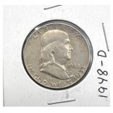 1948-D Franklin Half Dollar