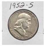1952-S Franklin Half Dollar