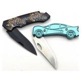 Tiger and Car Folding Knives 2.5ï¿½ Blades