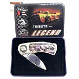 NASCAR Dale Earnhardt Knife in Tin 2.5ï¿½ Blade