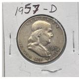 1957-D Franklin Half Dollar