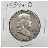 1959-D Franklin Half Dollar