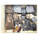 Vintage Print Blocks in Cigar Box : Santa Fe,