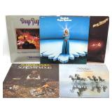 (5) Vinyl Record Albums : Deep Purple, Bob Seger,