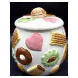 Vintage Pastry and Cookie Pattern Ceramic Cookie