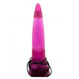 Pink Glitter Lava Lamp-Style Lamp 15.5"- base