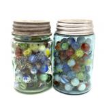(2) Jars of Marbles- jars are 5.25" tall-