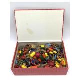 Beaded Pieces in Cigar Box