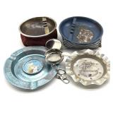 Vintage Metal Ashtrays : Ogallah, Nebraska and