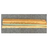 (7) Vintage Advertising Yard Sticks : Whitewater