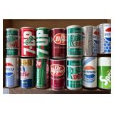 Vintage Pull Tab Soda Cans : 7Up, Diet 7Up,