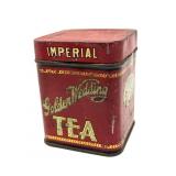 Antique Imperial Golden Wedding Tea Tin 3" x 3" x